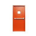 UL listed fire rated hollow metal glass door with panic push bar